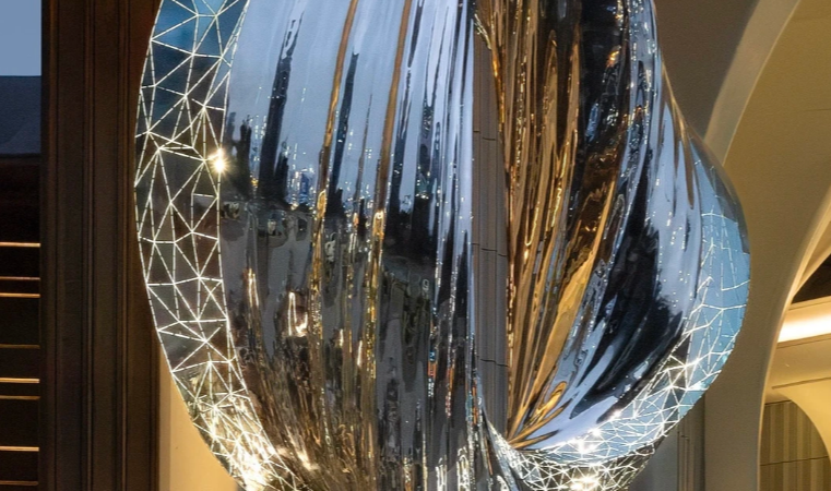 City Ark Stainless Steel Sculpture | Large Outdoor Abstract Metal Art Installation